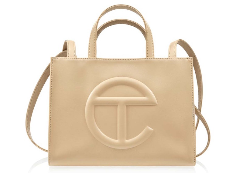 Telfar SHMedium Shopping Bag Cream in Polyurethane/Polyester Telfar SHMedium Shopping Bag Cream in Polyurethane/Polyester