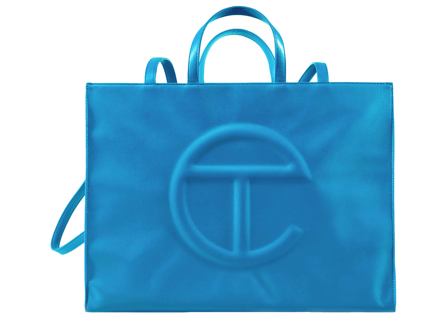Telfar Shopping Bag Large Cyan in Vegan Leather - JP