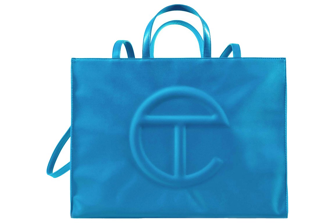 Pre-owned Telfar Shopping Bag Large Cyan