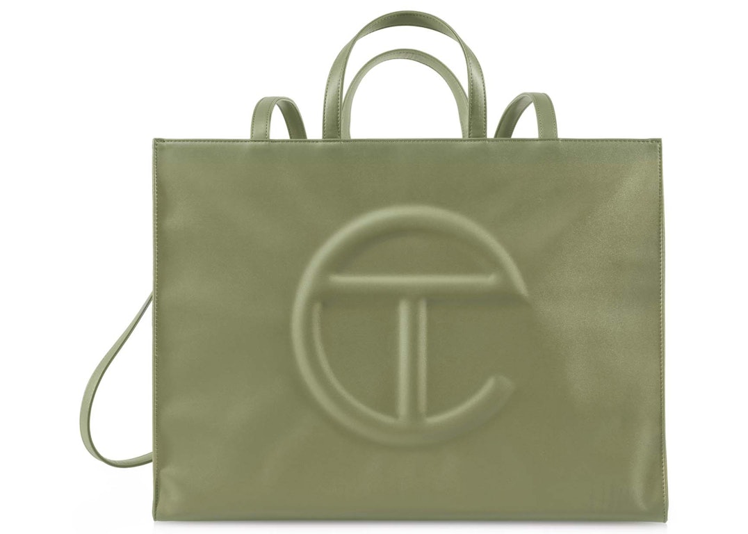 Pre-owned Telfar Shopping Bag Large Drab
