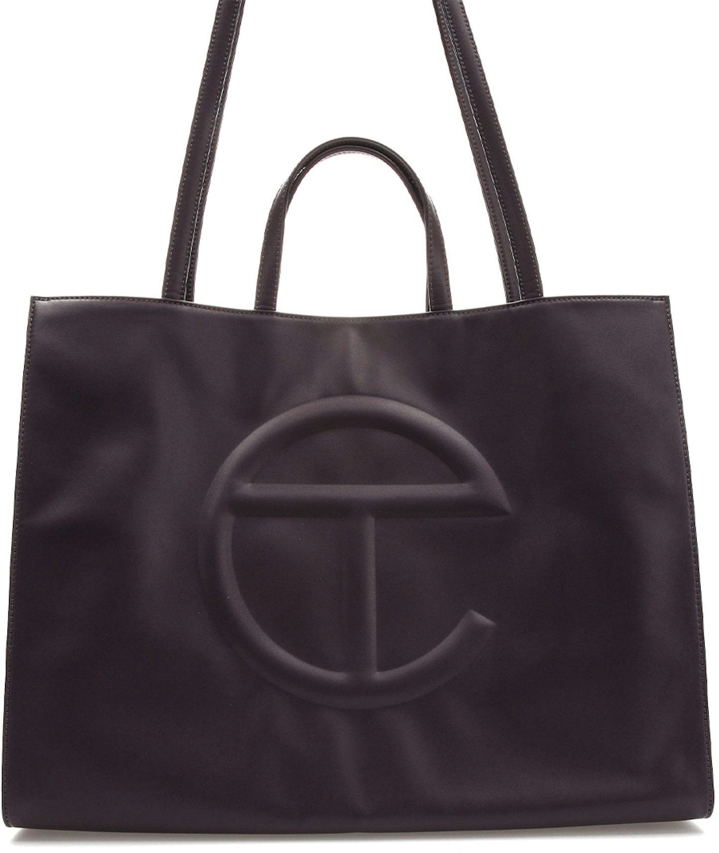 Telfar Black Large Shopping Bag, Unisex, Vegan Leather w/ Dust Bag *NWT*