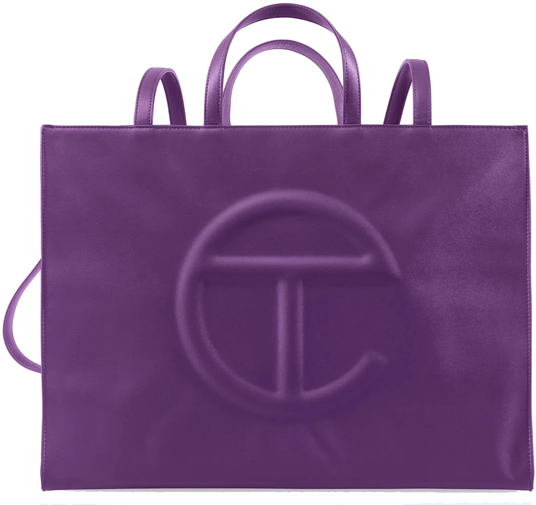 Telfar Shopping Bag Large Grape in Vegan Leather - US