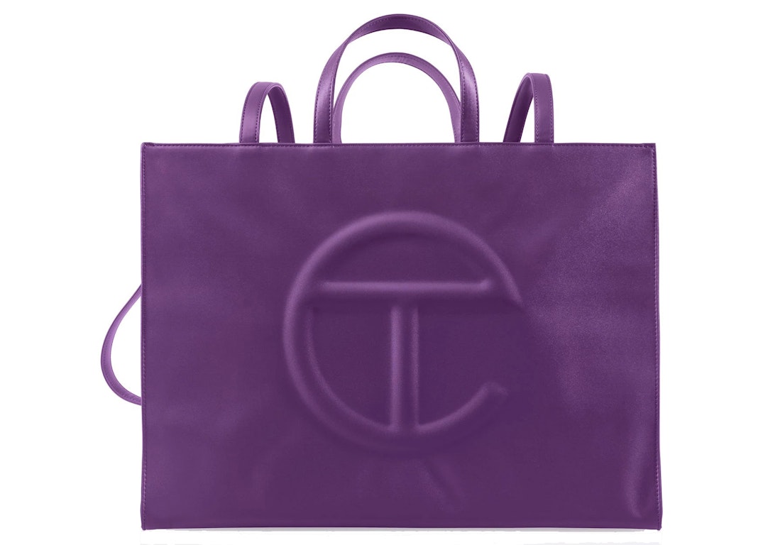 Pre-owned Telfar Shopping Bag Large Grape