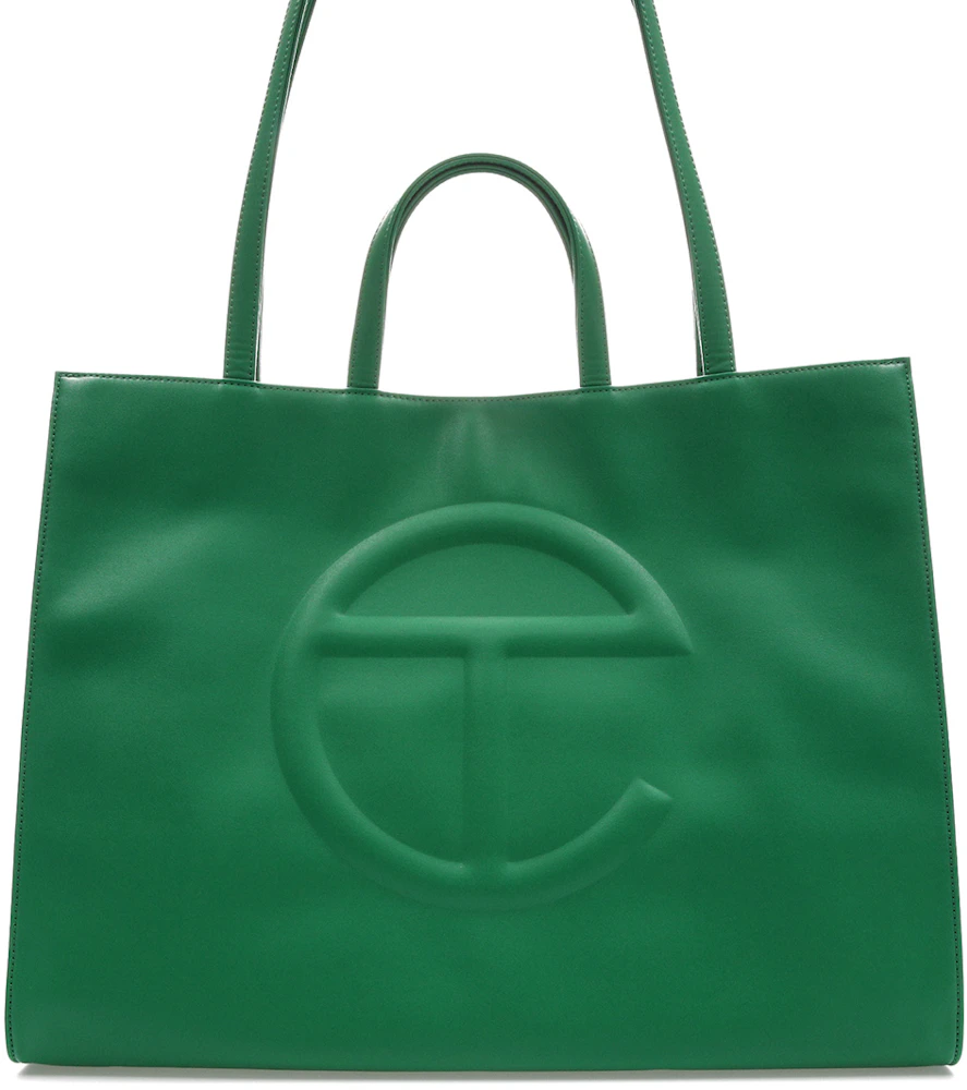 Telfar Shopping Bag Large Greenscreen in Vegan Leather - US