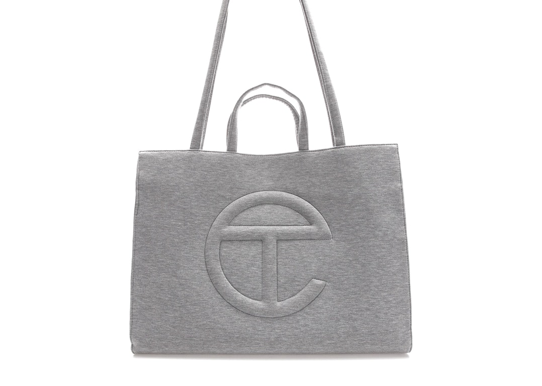 Pre-owned Telfar X Ugg Fleece Shopping Bag Large Heather Grey