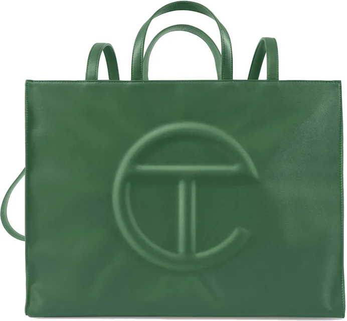 Telfar Shopping Bag Large Leaf in Faux Leather - US