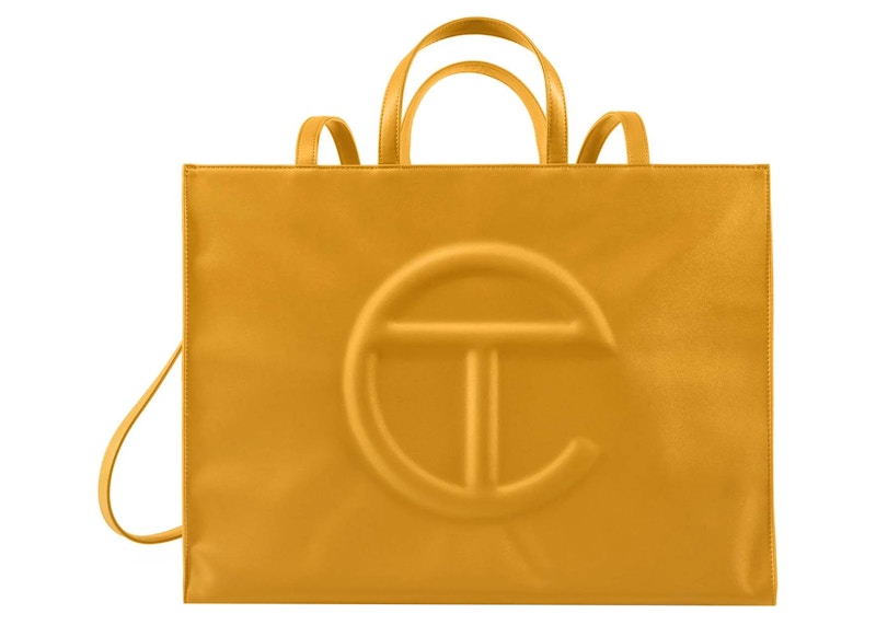 Telfar Shopping Bag Large Mustard in Vegan Leather - US