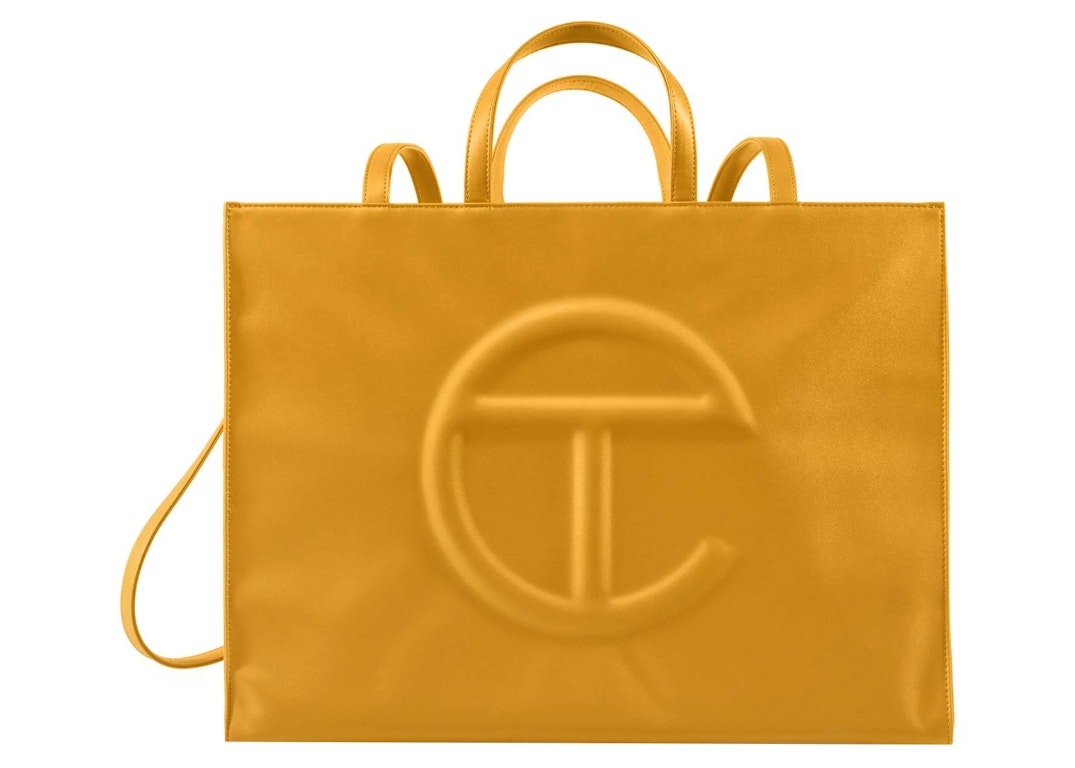 Pre-owned Telfar Shopping Bag Large Mustard