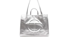 Telfar Shopping Bag Large Silver