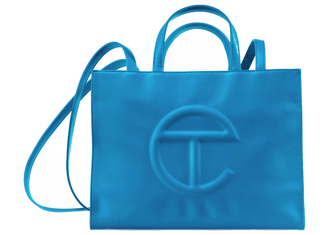 Pre-owned Telfar Shopping Bag Medium Cyan