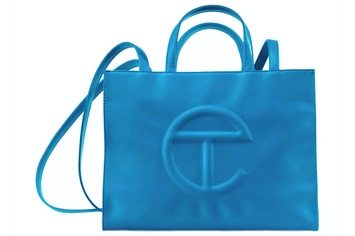 Pre-owned Telfar Shopping Bag Medium Cyan