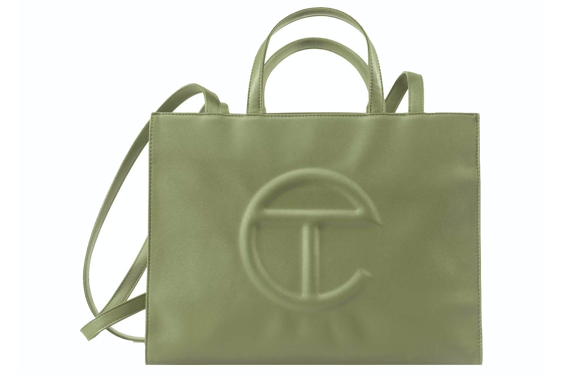 Pre-owned Telfar Shopping Bag Medium Drab