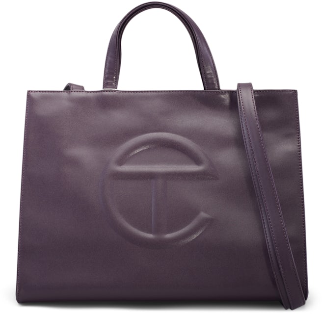 Authentic Silver Medium Telfar Shopping Bag-3