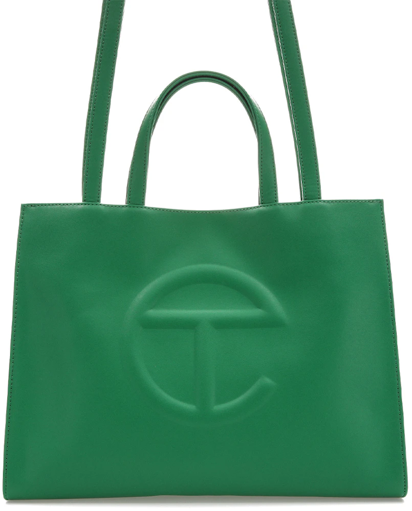 Telfar Shopping Bag Medium Greenscreen in Vegan Leather - US