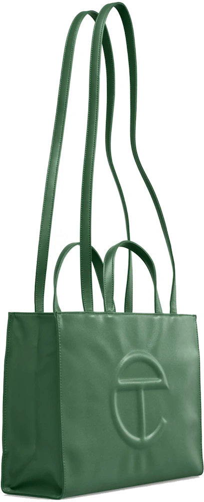 Telfar Shopping Bag Medium Leaf in Faux Leather - US