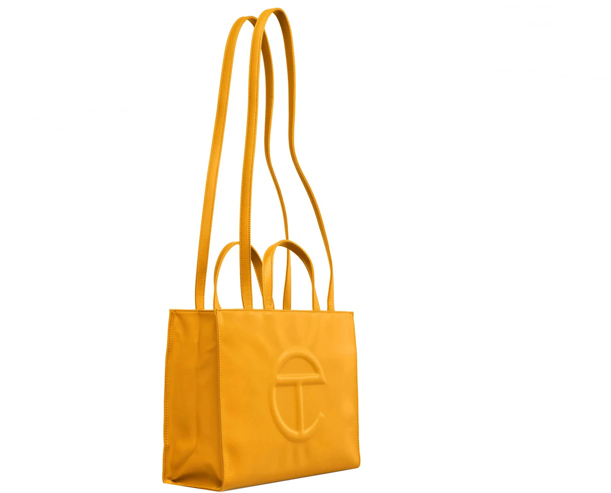 Telfar Shopping Bag Medium Mustard in Vegan Leather - US
