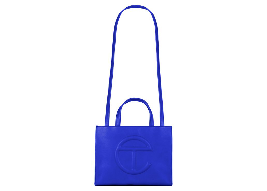 Medium Pool Blue Shopping Bag