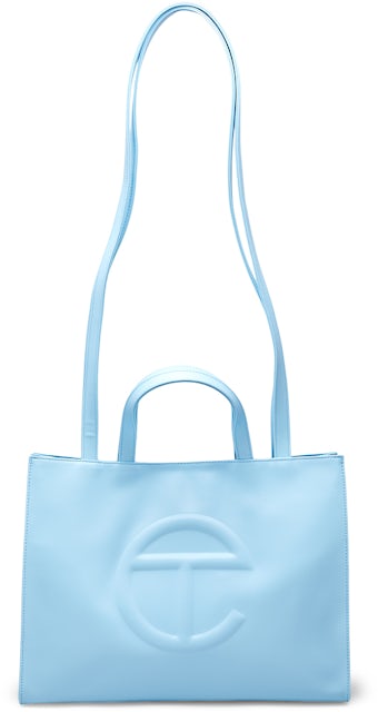 Medium shopping bag vegan leather handbag Telfar Blue in Vegan leather -  35133417