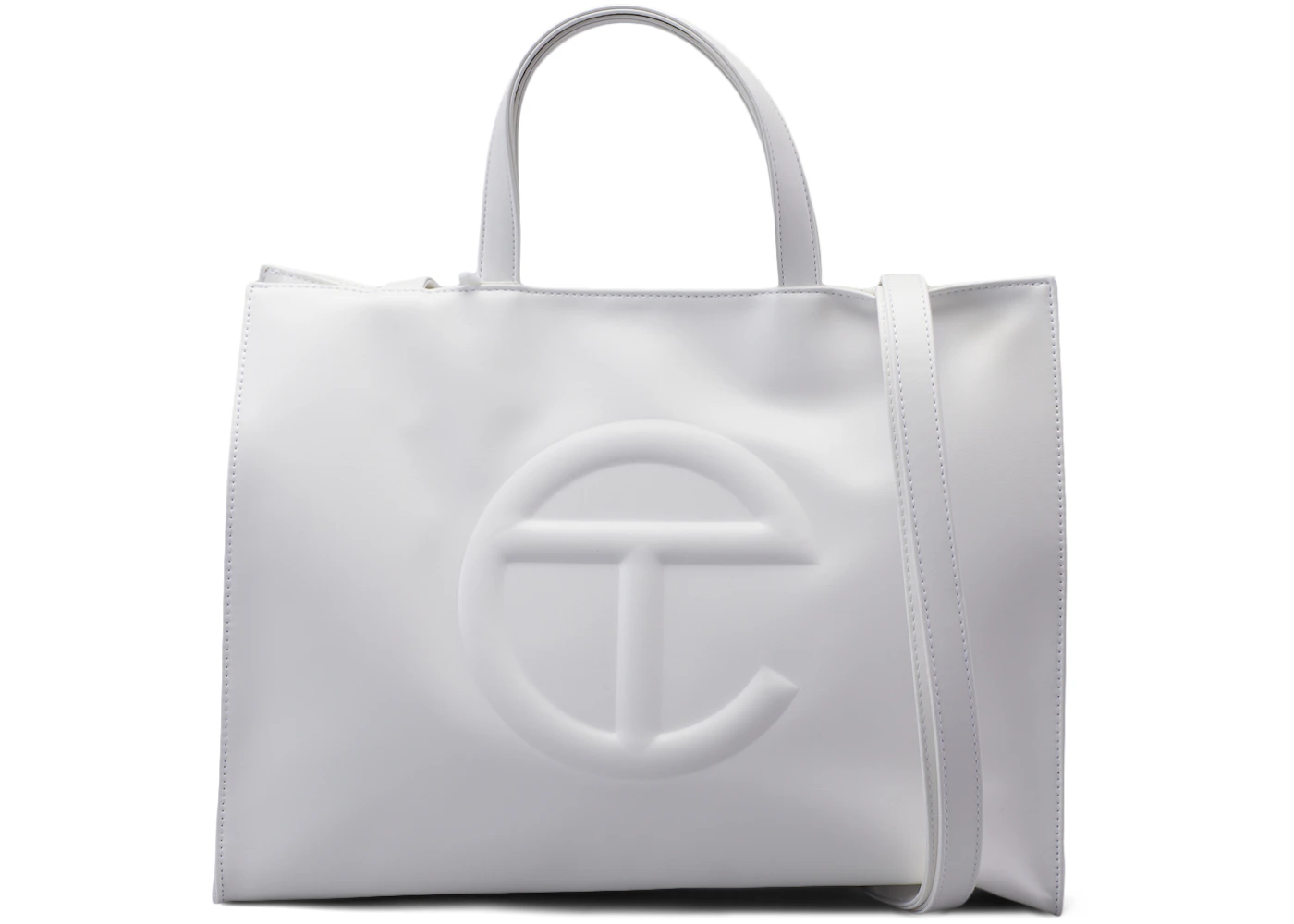 Brown and white telfar bag Clearance