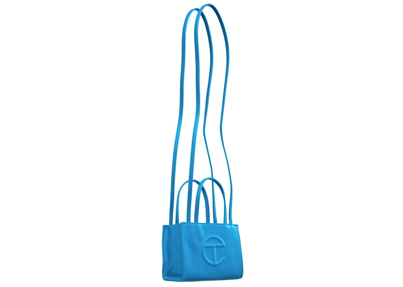 Telfar Shopping Bag Small Cyan in Vegan Leather - US