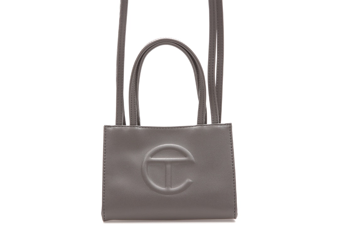 Pre-owned Telfar Shopping Bag Small Grey