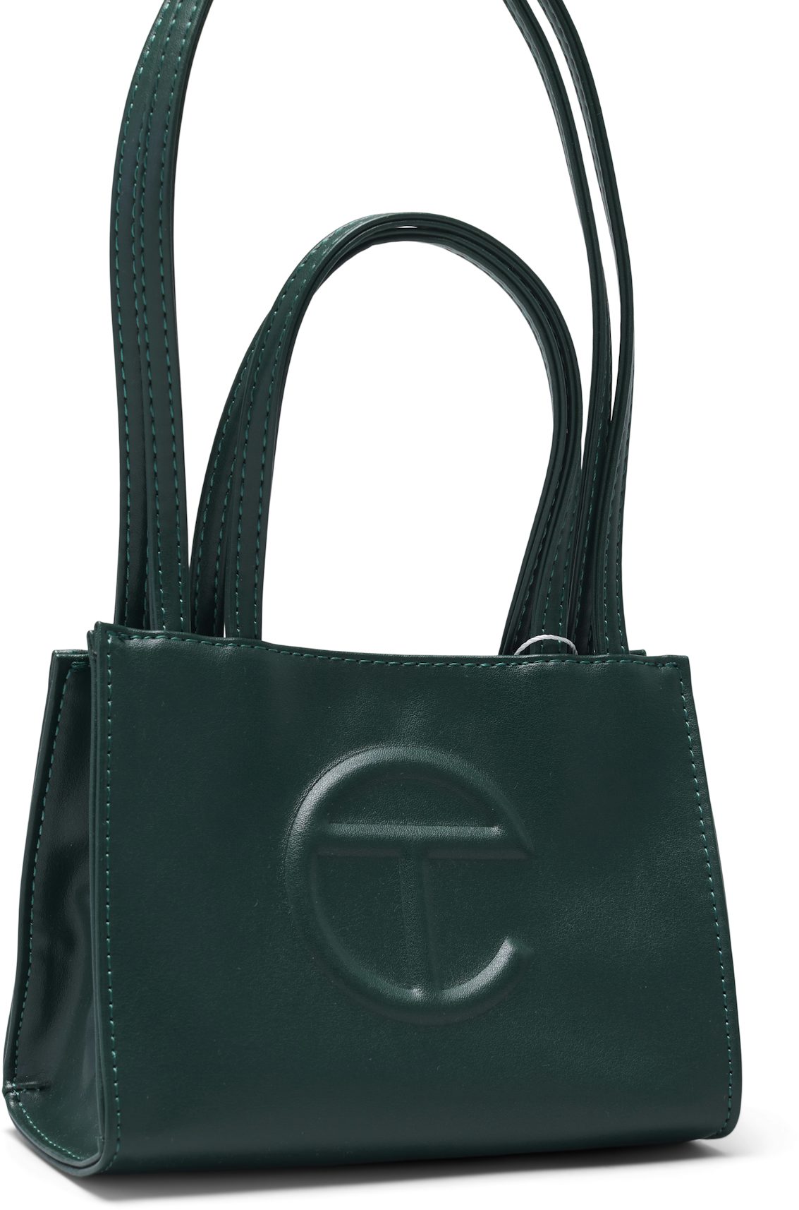 TELFAR Patent Vegan Leather Small Shopping Bag Black 1261470
