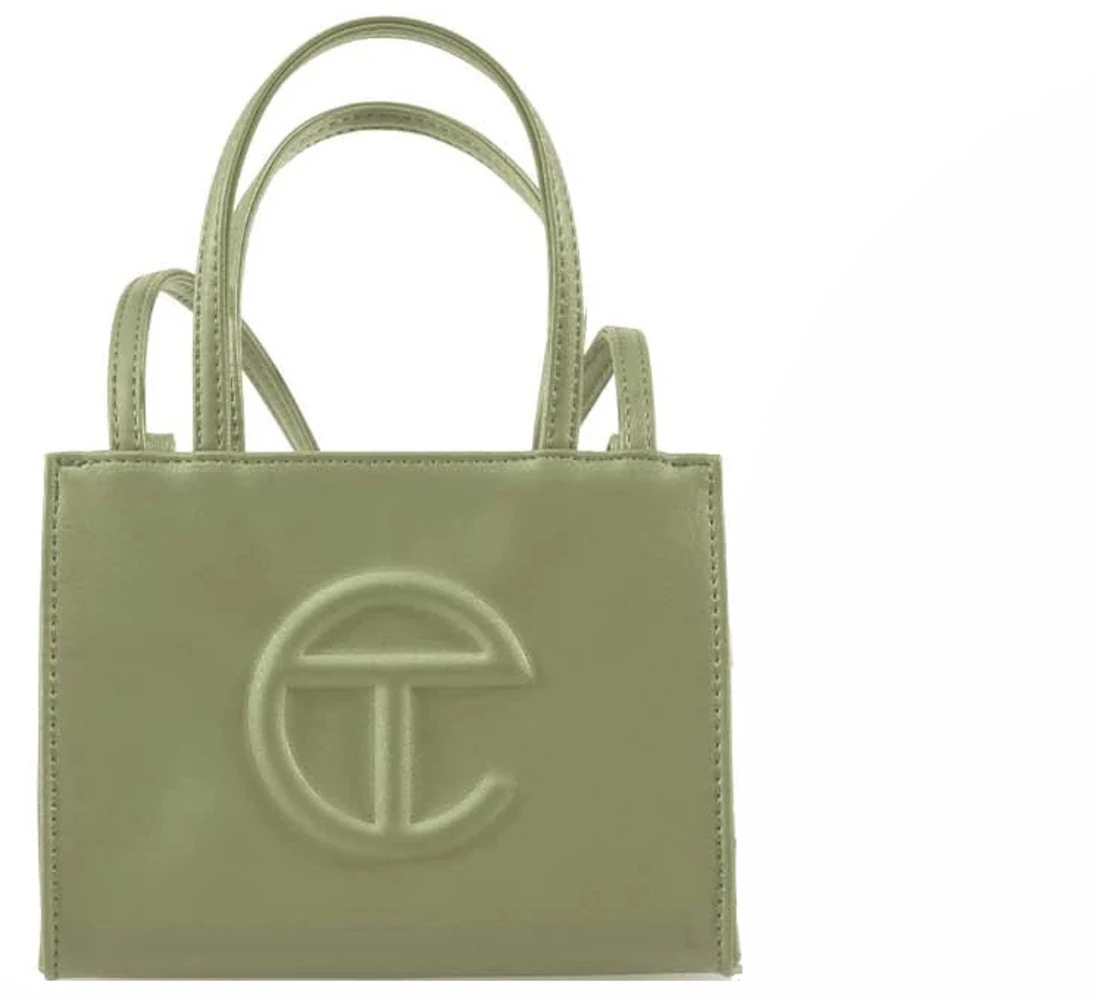Telfar Shopping Bag Small Drab in Vegan Leather - US