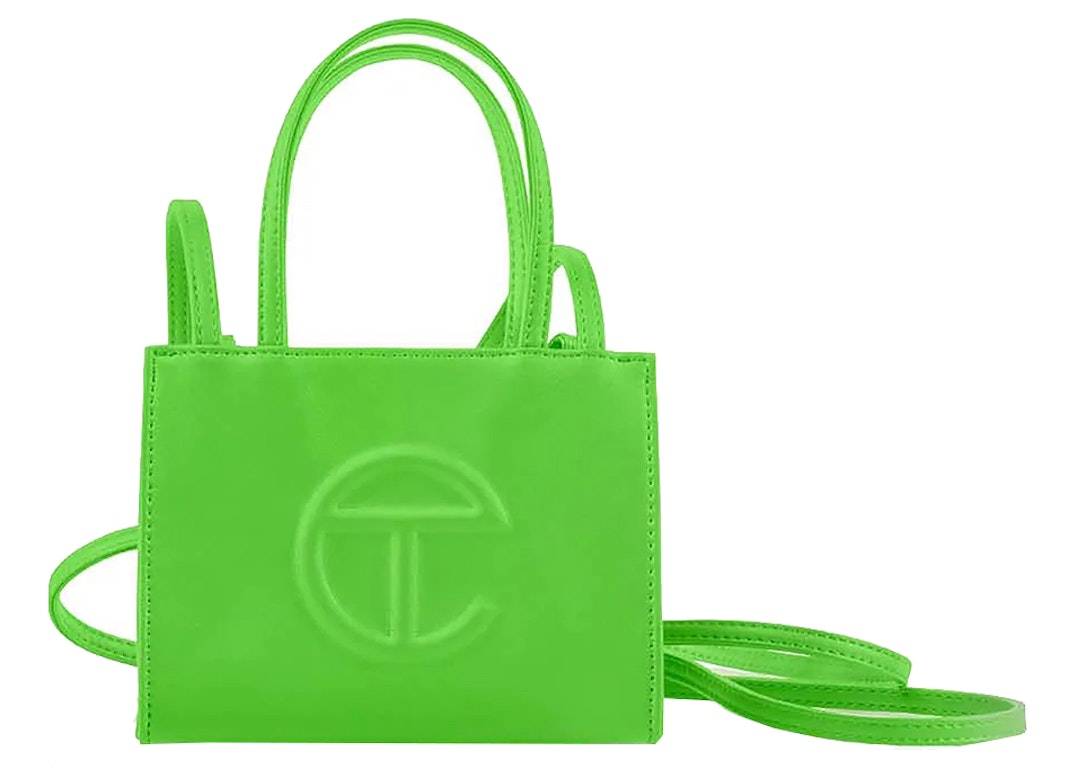 Pre-owned Telfar Shopping Bag Small Highlighter Green
