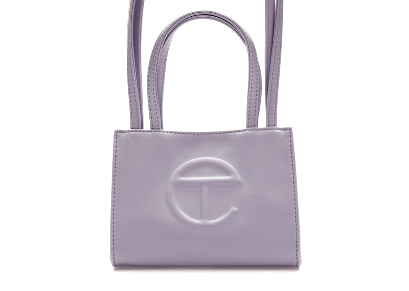 Telfar Shopping Bag Small Cream in Vegan Leather with Silver-tone - US