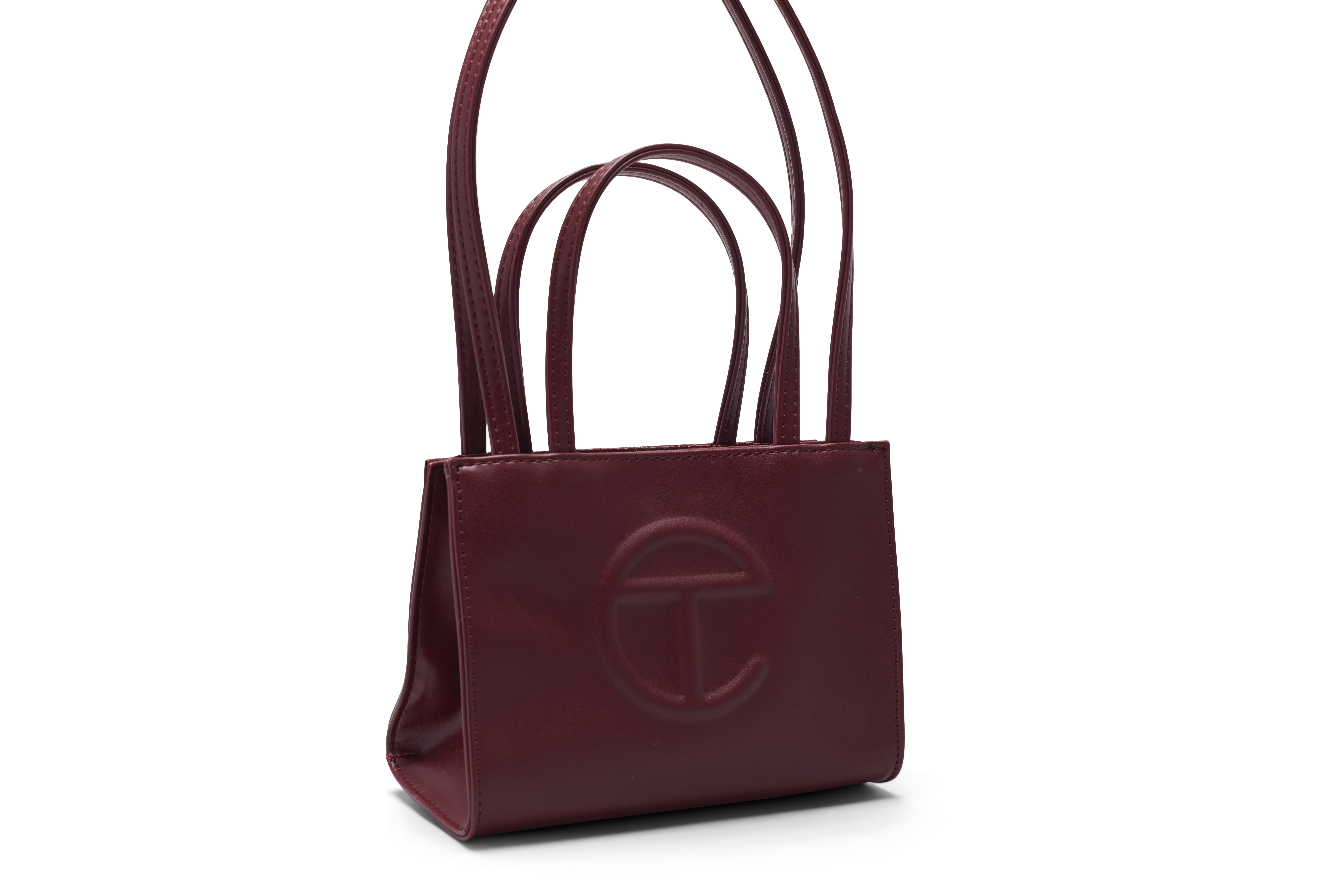 Small Oxblood Shopping Bag