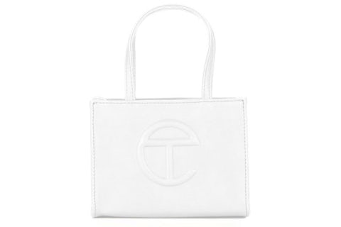 Bolsa Telfar en blanco in Vegan Leather with Silver-tone ES