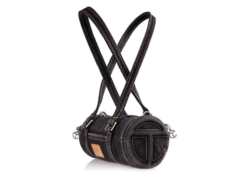 Telfar Small Denim Duffle Black in Denim with Silver-tone - JP