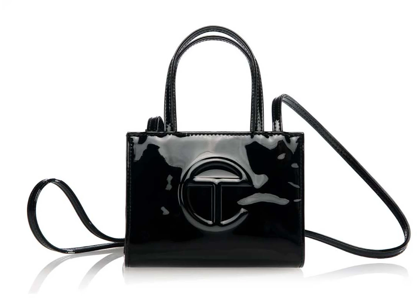 Black patent leather telfar bag Clearance