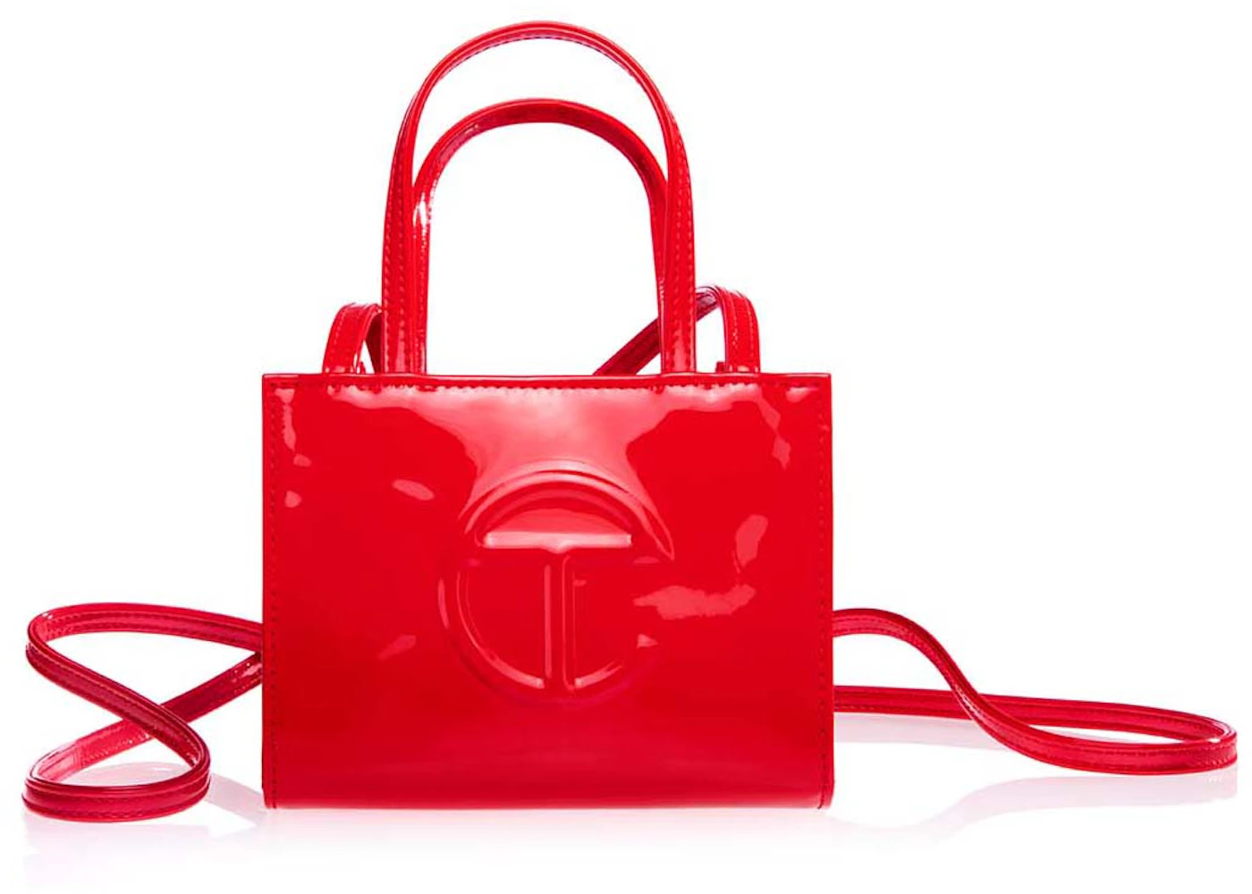 Red patent telfar Clearance