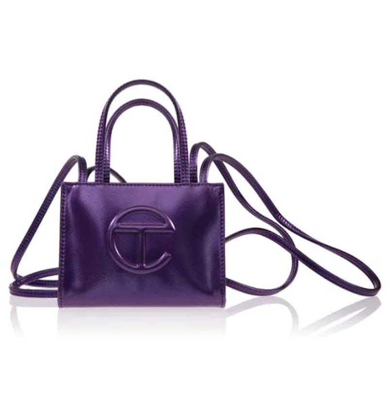 Telfar Small Shopping Bag Acai in Polyurethane/Polyester with