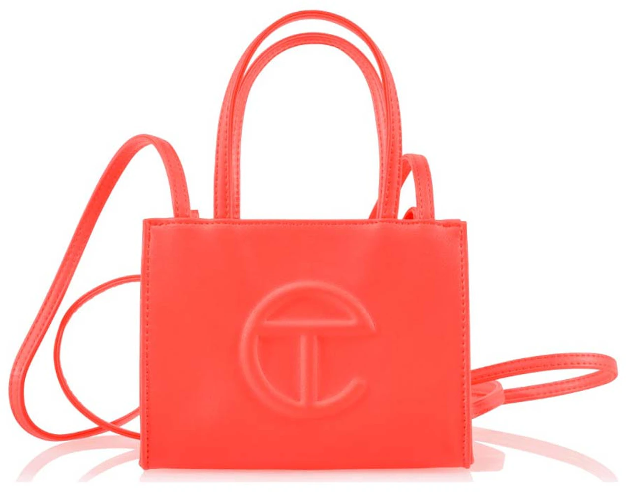 Telfar Small Shopping Bag Hazard in Vegan Leather with Silver-tone - US