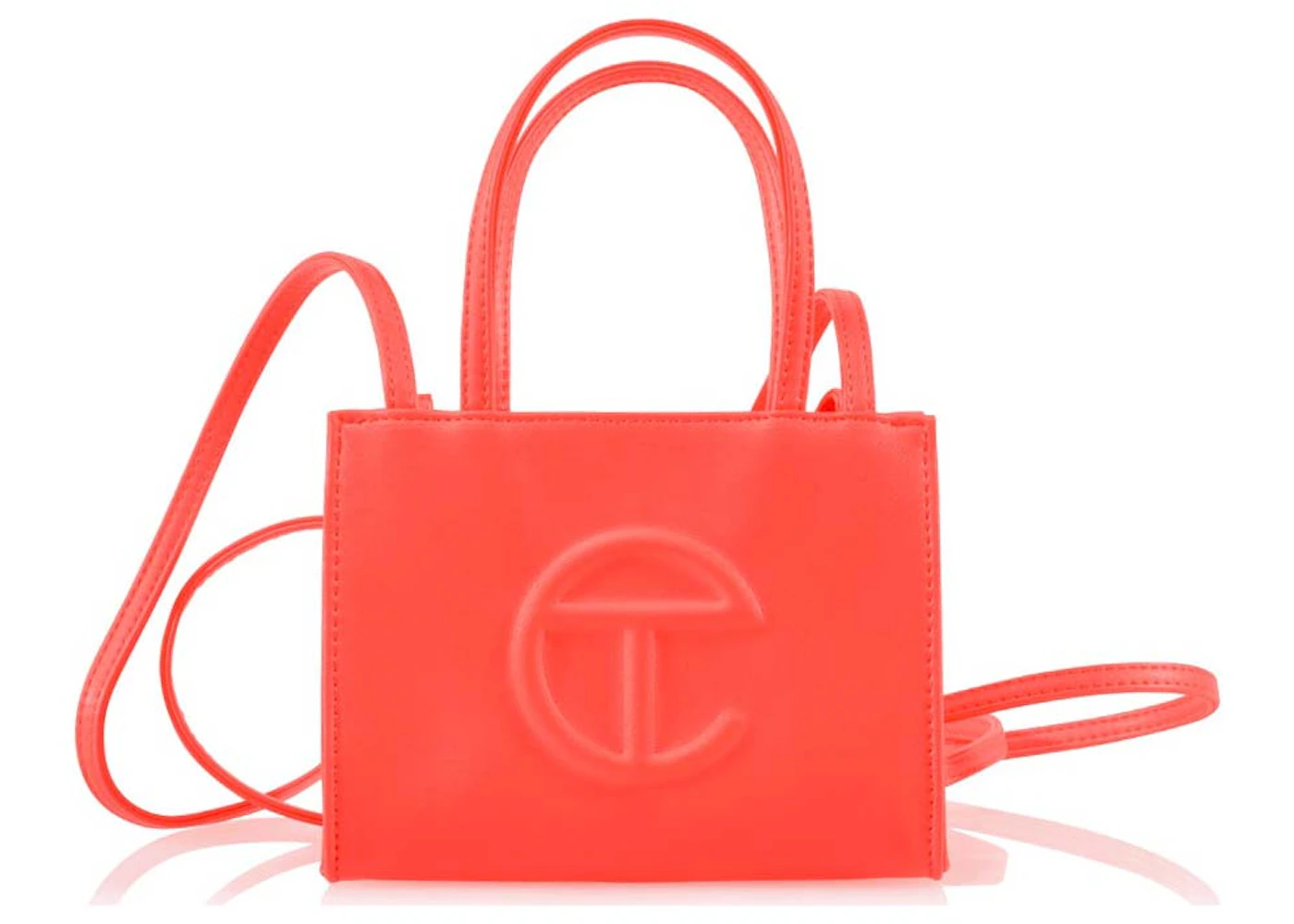 Telfar Small Shopping Bag Hazard in Vegan Leather with Silver-tone - US