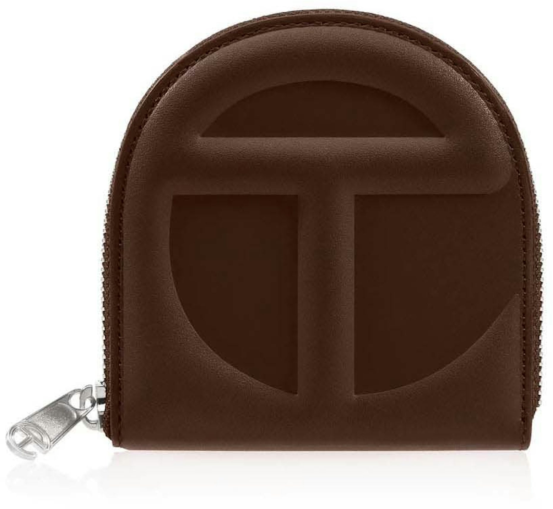 Telfar Wallet Tan in Leather with Silver-tone - US