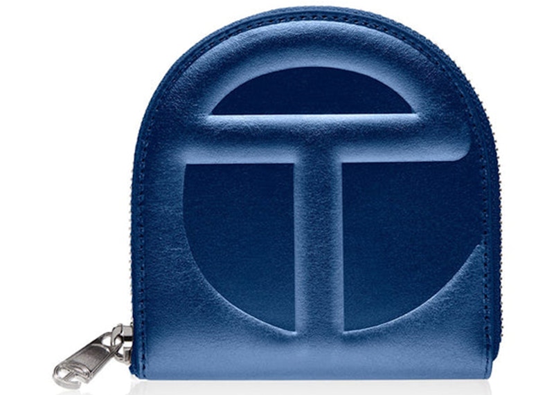 Pre-owned Telfar Wallet In Cobalt Blue