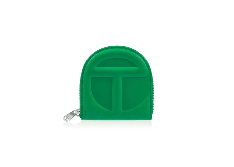 Pre-owned Telfar Wallet In Greenscreen