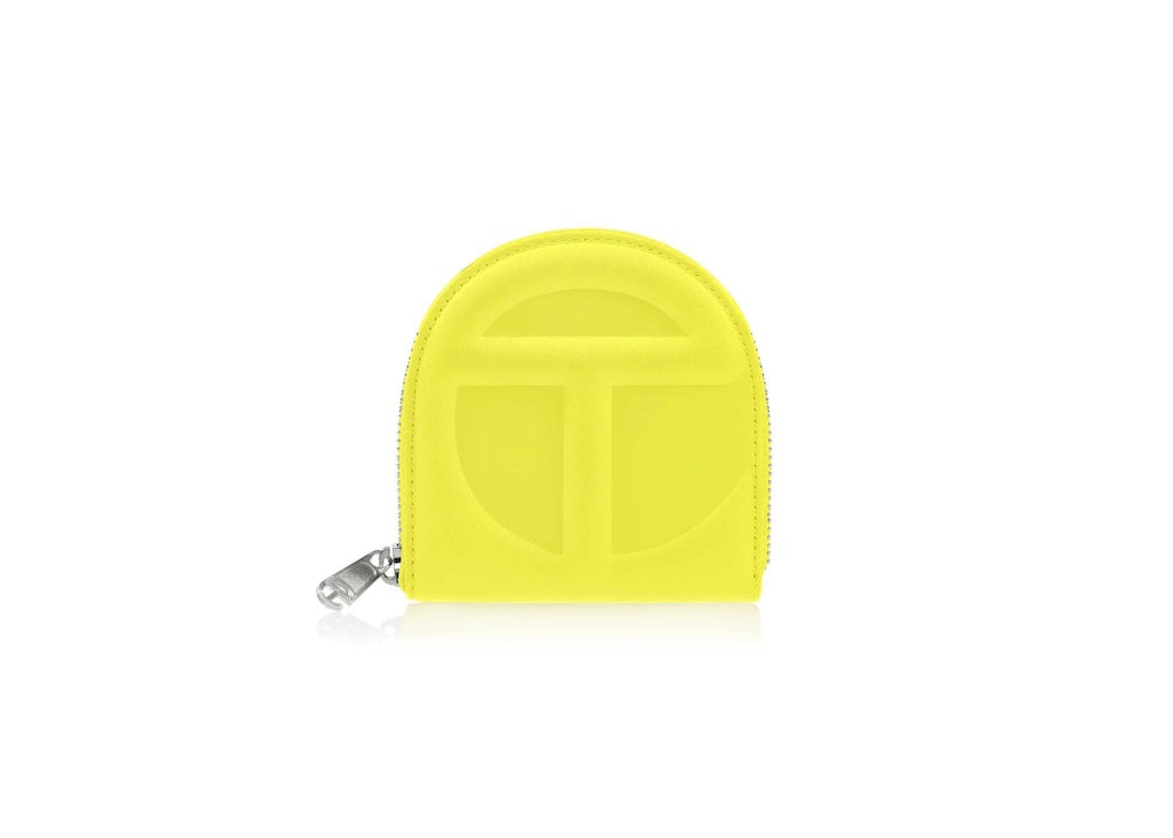 Pre-owned Telfar Wallet Highlighter Yellow