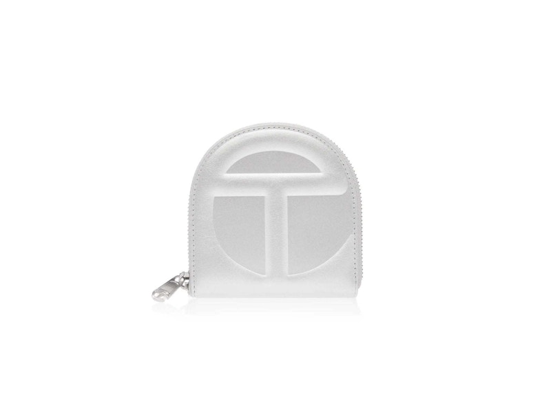 Pre-owned Telfar Wallet In Silver