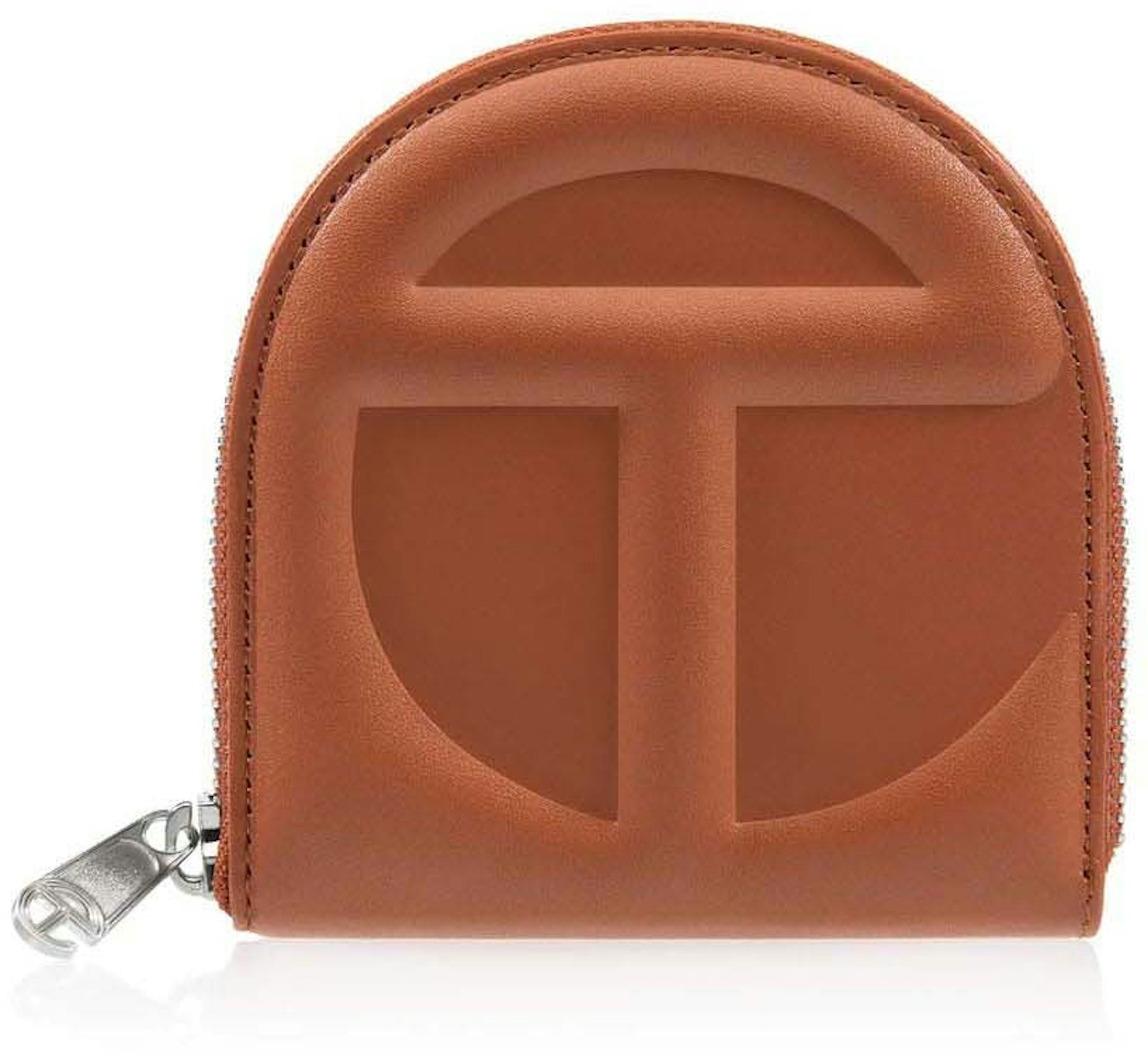 Telfar Wallet Tan in Leather with Silver-tone - US