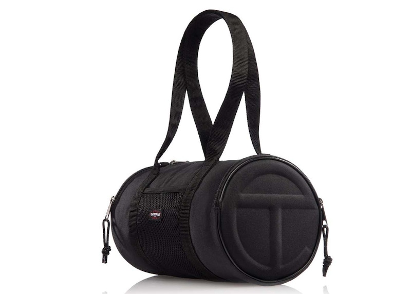 Telfar x Eastpak Medium Duffle Black in Polyester with Silver tone