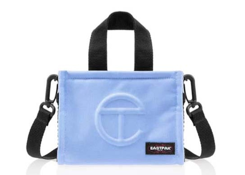 Pre-owned Telfar X Eastpak Small Shopper In Cerulean