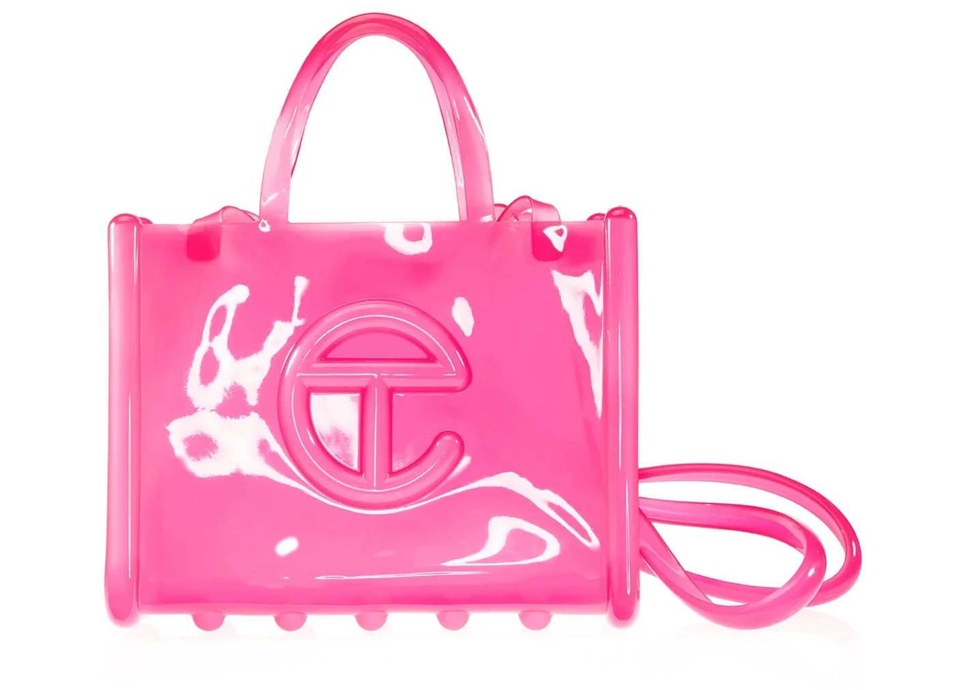 Telfar x Melissa Medium Jelly Shopper Clear Pink in PVC US