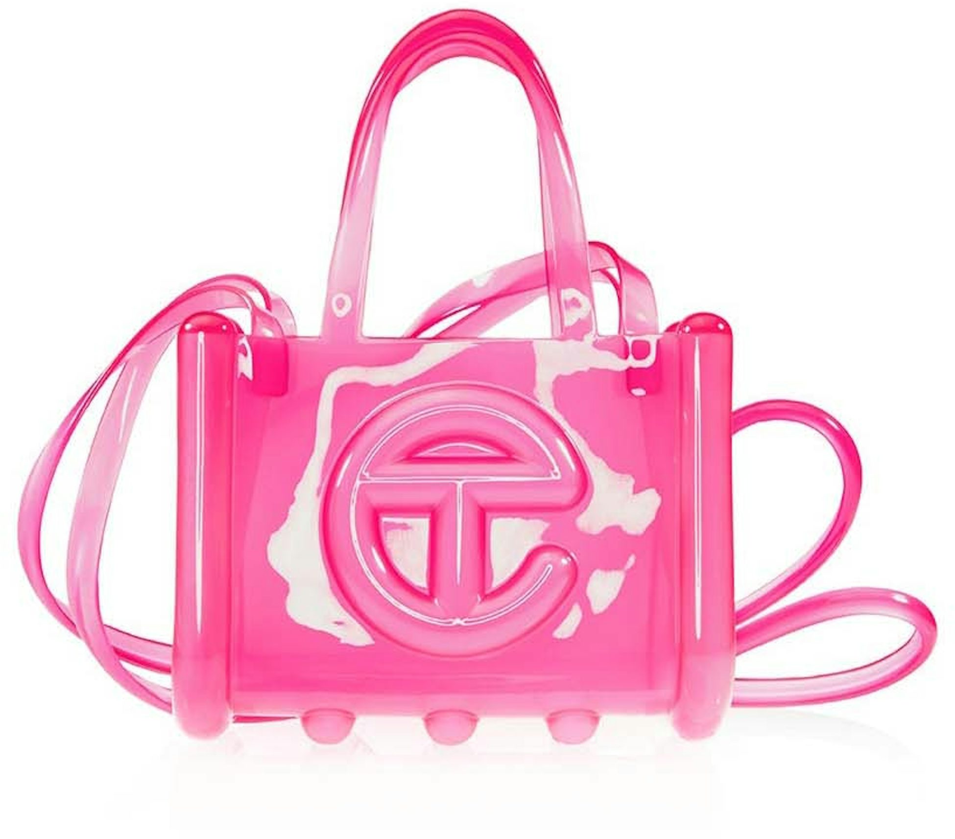 Melissa x Telfar Small Jelly Shopper - Clear Pink – shop.telfar