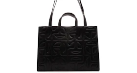 Telfar x Moose Knuckles Leather Quilted Shopper Tote Large Black