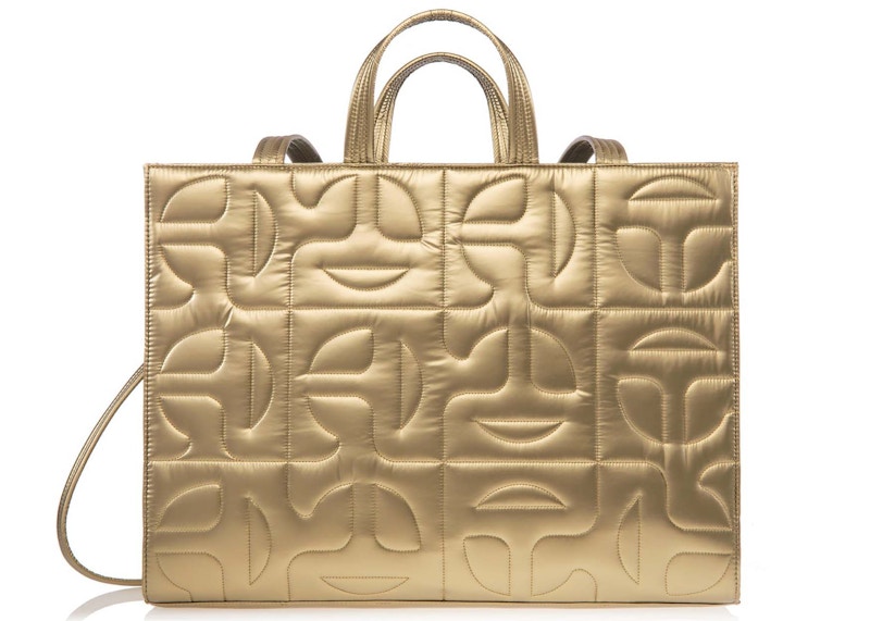 Telfar x Moose Knuckles Quilted Large Shopper Gold