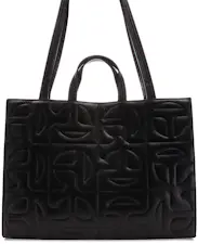 Telfar x Moose Knuckles Leather Quilted Shopper Tote Large Black in ...